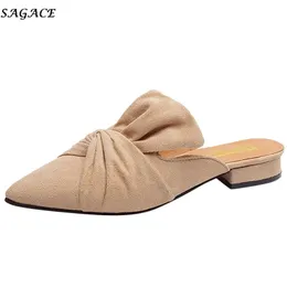 SAGACE Women Mules Slippers Female Pointed Toe Flip Flop Slides Slipper Fashion Solid Color Ladies Shoes Woman #4 Y200624 GAI GAI GAI