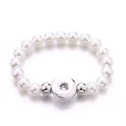 10 mm imitazione perle di perle Bracciale a scatto Pulsanti a scatto a scatto a mano colorato in resina in perline per perline per donne uomini estivi in ​​spiaggia gioielli