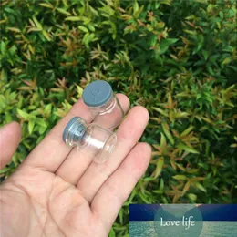 100 pcs Clear Transparent Small Injection Glass Bottles with Rubber Stopper DIY Glass Jars Medical Vials New Arrival