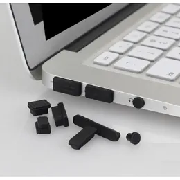 Tastaturabdeckungen Weiches Silikon für 13 A1465 A1466 Pro Retina 15 A1502 A1398 Staubstecker USB-Anschlüsse Anti-Staub 2 Teile/los1