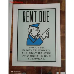 Dipinti Senza cornice/alec Monopoly "rent Due" hd Stampa su tela Home Decor Wall Art Paintin qylsrHpacking2010