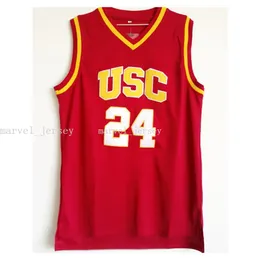 Maglia personalizzata cucita Brian Scalabrine # 24 USC Trojans College Basketball Jersey donna gioventù uomo basket maglie XS-6XL NCAA