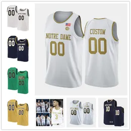 Personalizado nd stitchball jersey 3 prentiss hubb jersey 24 pat connughton 33 john mooney 10 tj gibbs jr. 23 dane goodwin 0 rex pfluger juwan durham nate laszewski