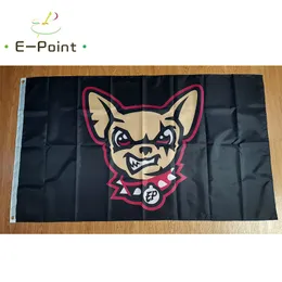 MiLB El Paso Chihuahuas-Flagge, 90 cm x 150 cm, Polyester-Dekoration, fliegende Hausgarten-Flagge, festliche Geschenke