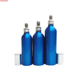 150ml 200ml 250ml 300 ml 500 ml Mavi Sprey Şişesi Alüminyum Boş Kozmetik Kapları Doldurulabilir Atomizer Parfüm 5PCShigh Quatity