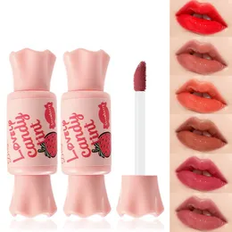 Lip Gloss Candy Lipstick bestående skimmer läppar Söt nyans Base Gel Brillos labbiales Lipgloss Tomt rör Bulk plumper