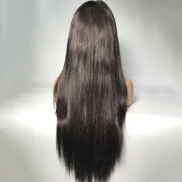 Human Hair Wigs Yaki Straight Lace Front Wigs Wholesale Price 10A Quality Natural Looking Virgin Brazilian Hair Wigs