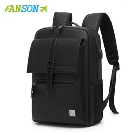 Fanson Backpack à prova d'água Back jovem de jogo adolescentes homens homens estudantes estudantes bolsas USB Bag de laptop de ombro de viagem