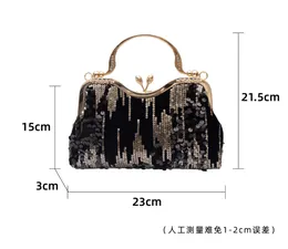 New Women Designer Handbags Rhinestones Sequined Ladies Party Bag Bridal Purse Hollow Diamond Banquet Single Strap Formal Bag