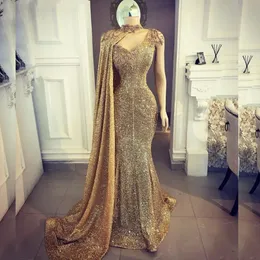 Shawl Applikes Dubai Sukienki Wizytow Women Party Gowns Mermaid Prom Dress長さ