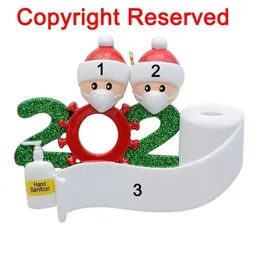 Personalizada Família sobrevivida de 2 enfeites de Natal Decorações - Árvore de Natal exclusivo Ornamento especial-especial Y201020