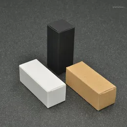 100ピース10ml / 20ml / 30ml / 50ml / 100mlの白い黒のクラフト紙箱のための紙箱の箱の箱の箱の箱の箱のサンプルバルブチューブパッケージ1