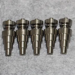 Universal hand tools 6in1 Titanium GR2 Nails 10mm 14mm 18mm Joint Male Female Domeless Ti Nail enail for Glass Bongs Water Pipe dab rig