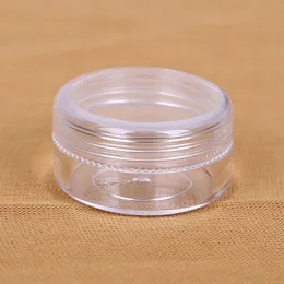 300st 2G Liten Round Prov Cream Bottle Break Container, Mini Plastbehållare För Nail Art Storage 2ml DIY PS Flaskor