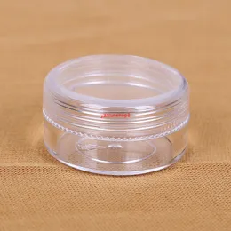 300PCS 2G Small Round Prov Cream Bottle Burkar Container, Mini Plastbehållare för Nail Art Storage 2ml DIY PS Bottlesgood Package