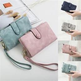 Hot Sale new 2021 Fashion Women Wallet PU Leather Small Clutch Purse Card Holders Handbag Cute Tri-fold Multi-card Female Short Wallets