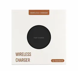 Nowa 10W Fast Wireless Charger dla iPhone 11 Pro XS Max XR X 8 PLUS USB QI Pad ładowania Samsung S10 S9 S8 S7 Edge Note 10 z detalicznym pudełkiem