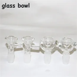 Bar Szklane Slajdy Miska Kawałki Bongs Miseczki Lejka Rig Akcesoria Do Paznokci Kwarcowy 18mm 14mm Mężczyzna Kobieta Nagłówki Palenie Rury Wodne Dab Rigs Bong Slide