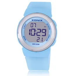 Varm!!! Top Mode Kvinnor Sport Klockor Vattentät 100m Damelly Ledd Digital Klocka Simning Dykning Hand Clock Montre Femme 201114