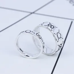 بيع جيدا S925 نقي Silver Ring أعلى جودة تصميم باريس مع خط تزيين سحر النساء ورجل الزفاف هدية المجوهرات