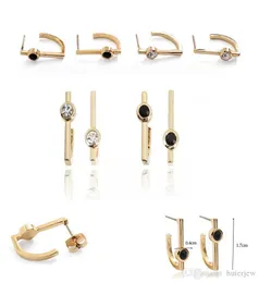 Earrings Black Diamond Stud Ear Jewelry New Earring Studs Pack 18k Good Korean Earring