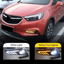 2 sztuk dla Buick Encore Opel mokka 2017 2018 LED DRL światła dzienne włącz sygnał światło dzienne lampa przeciwmgielna