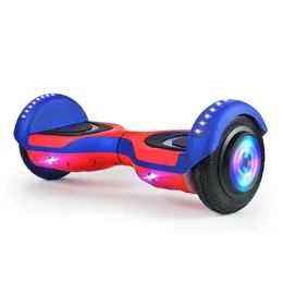 new electric balance car childrens smart double wheel 412 years old colorful lights bluetooth self balancing scooter