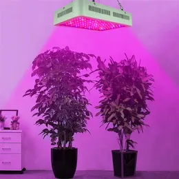 Ny design 600W Dual Chips 380-730nm Full Light Spectrum LED Växttillväxt Lampa Vit Premium Material Grow Lights