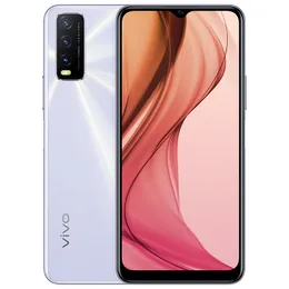 Oryginalny Vivo Y30 4G LTE Telefon komórkowy 8 GB RAM 128GB ROM Snapdragon 460 Octa Core Android 6.51 "Pełny ekran 13.0mp AI Odciski palca ID Wake 5000mAh Inteligentny telefon komórkowy