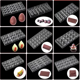 18 styles polycarbonate chocolate mold for cake decoration, candy baking mold pastry Confectionery Tools ,pc chocolate mould Y200612
