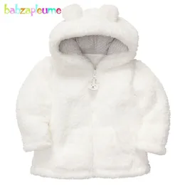 BabzaPleume 6- / осень зима новорожденных мальчиков девочек пальто хлопчатобумажные малыш с длинным рукавом младенцы куртки милая верхняя одежда LJ201007