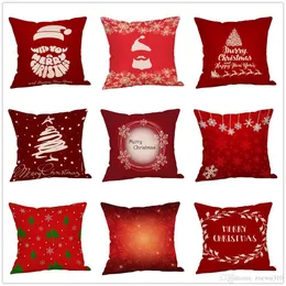 Merry Christmas Throw Pillowcase Santa Claus Tree Deer Cushion Covers Happy New Year Home Decor Pillow Case 2020 Xmas WDH0205