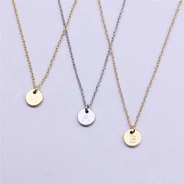 Personalize A-Z 26 Alphabet Letter Necklace With Card Silver Chain Initial Name Pendant Necklace For Customized Jewelry Gift Wholesale