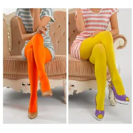 Womens Velvet Socks Clothing Fashion Trend Candy Colors Pantyhose Stockings Designer Female Color Leggings Anti-hook Silk Hosiery