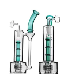 bamboo perc hookahs glass bubbler recycler oil rig thick glasses water bongs dab rigs heady waterpipe chicha with 14mm banger