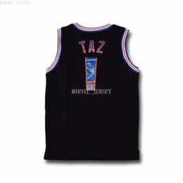 Ucuz Custom17 Küvet Space Shirts Jam Tops Film # 1 # 2 # 10 # 22 #! # 1/3 Siyah Basketbol Erkekler Jersey Dikişli Teexs-5XL NCAA