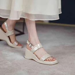 Sandels Ayakkabi Sandalias de Plataforma Con Para Mujer Zapatos Tacón Alto Calzado Verano 220303