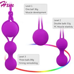 NXY Jaja Kegel Pelota Deportiva Vaginal para Hombre Y Mujer Bolas Anales Juguetes Ajustados de Silicona 1224