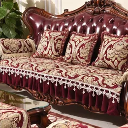 Luxurious Cushion European Sectional Sofa Couch Cover Loveseat Slipcover 201120