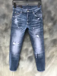 2021 new brand of fashionable European and American men's casual jeans ,high-grade washing, pure hand grinding, quality optimization LT0086