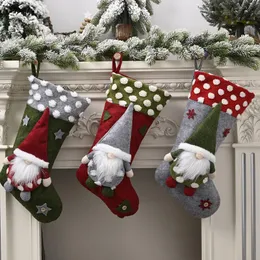 Kolye Dekor Süsleme Ücretsiz Kargo LX3455 Asma Noel çorap çorap Gnome Doll Noel ağacı Şeker Hediye Çanta