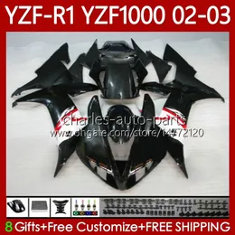 OEM-Karosserie für Yamaha YZF R1 1000CC YZF-1000 YZF-R1 Weiß Rot Schwarz 2000-2003 Körper 90No.132 YZF R 1 1000 CC YZF1000 2002 2003 2000 2001 YZFR1 02 03 00 01 Motorradverkleidung