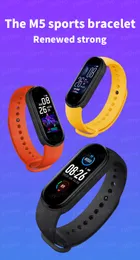 M5 Smart Bransoletka Mężczyźni Kobiety Tętno Monitor Ciśnienie krwi Fitness Tracker SmartWatch Band 5 Sport Watch dla IOS Android