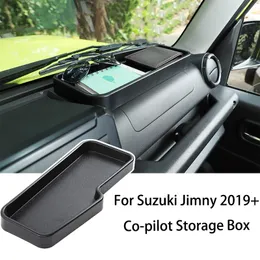 Schwarzes Co-Pilot-Mittelkonsolen-Aufbewahrungsbox-Organizer-Tablett für Suzuki Jimny 2019 UP Auto-Innenzubehör