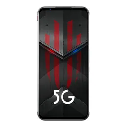 Oryginalny telefon komórkowy Nubia Red Magic 5S 5 S 5G Gaming 8 GB RAM 128 GB ROM Snapdragon 865 Octa Core 64MP OTG 4500 mAh Android 6.65 "Pełny ekran Identyfikator linii papilarnych Inteligentny telefon komórkowy