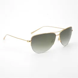 Luxury-Super Strummer Light 12g rama z czystego tytanu z soczewkami gradientowymi Pilot mężczyźni Unisex Ov1004s okulary przeciwsłoneczne Ch01