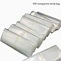 300pcs small Clear Transparent Shrink Wrap Package Heat Seal POF Gift packing storage plastic bags wedding party gift packaging H1231