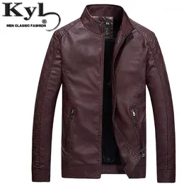 Men's Leather & Faux Wholesale- 2021 Black Jackets For Men Winter Fur Slim Fit Pu Jacket Chaquetas De Cuero Male Fashion Motorcycle Coat 602