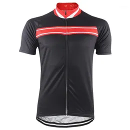 Rennjacken HIRBGOD Outdoor Sport Schwarz Radfahren Jersey Männer Atmungsaktive Kurzarm Bike Shirt Einfache Team Tops Ciclismo, NR187