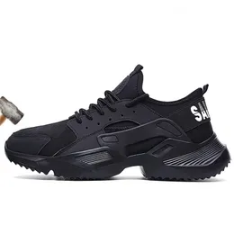 Nya skyddsskor Mode Sneakers Ultralätta mjuka dun för män Andas Anti-shatring ståltå arbetsstövlar Y200915